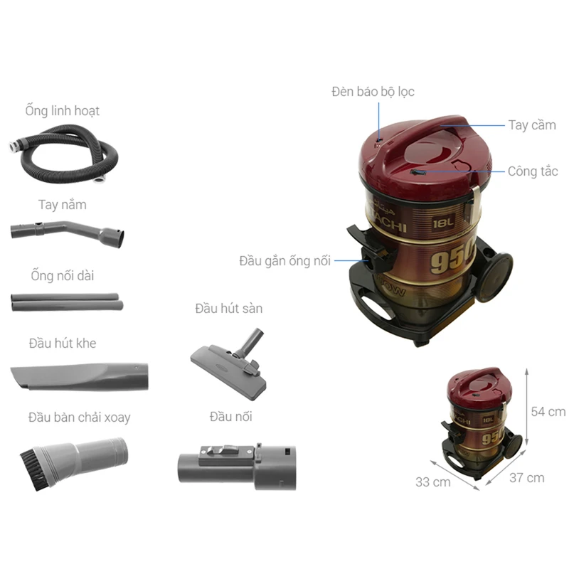 جارو هیتاچی 2100وات CV-950F